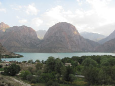 iskanderkul lake in fann mountains
