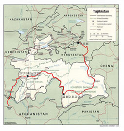 pamir highway map