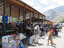 afghan man at afghan bazar in khorog