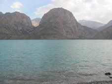 iskanderkul lake panorama