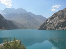 marquzor lakes in fann mountains of pamirs