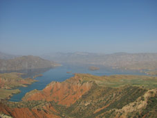 nurek water resevoir in tajikistan
